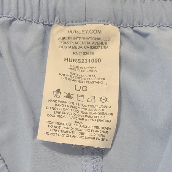 Hurley Women's Light Blue Shorts - Picture 4 of 7